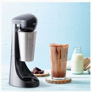 Ovente 100 watt motor 2 speed milkshake mixer, with stainless steel cup, NWT